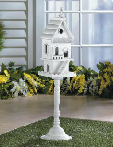 Two Story Pedestal victorian style Birdhouse